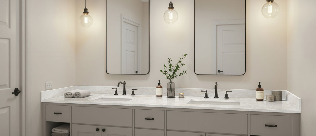 IvoriTaj quartz bathroom