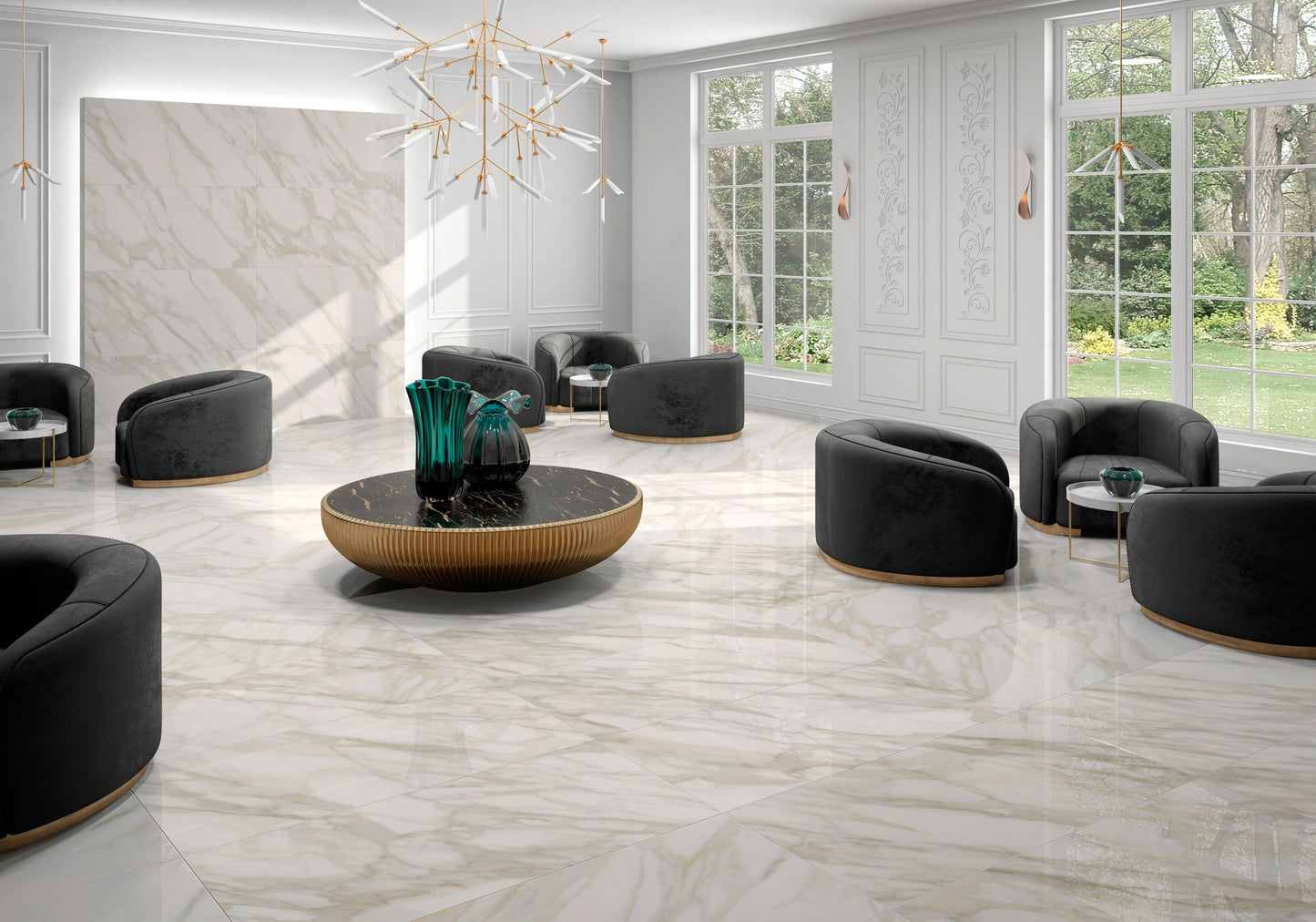 Granda II Condal Gold 24x48 Porcelain Tile