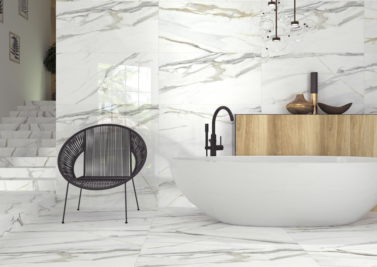Granda II Emporio Calacatta 24x48 Porcelain Tile