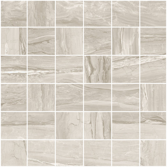 Granda II Eos Cream 2x2 Porcelain Mosaic