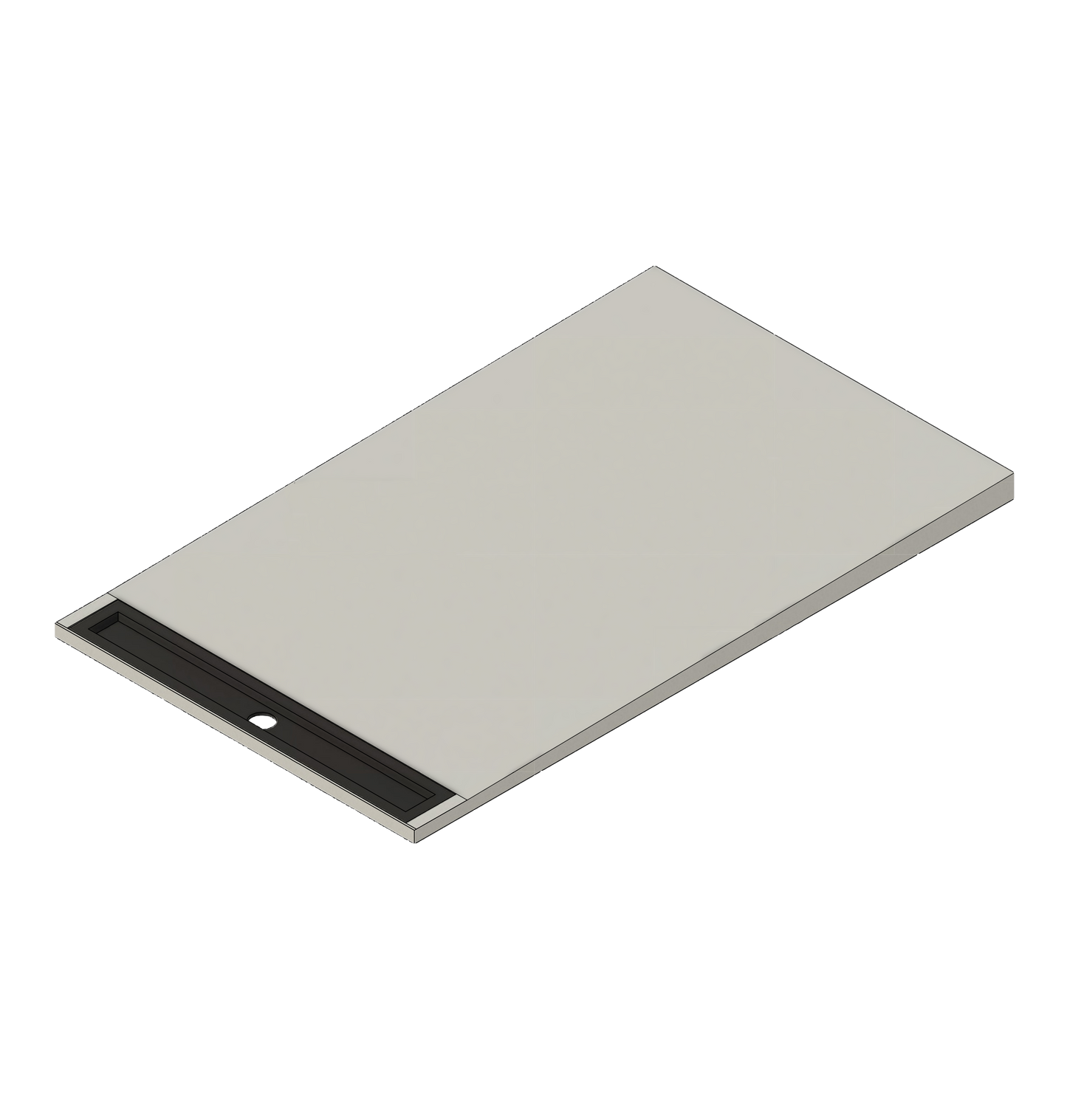 Waterproof 36x60 Linear End Drain