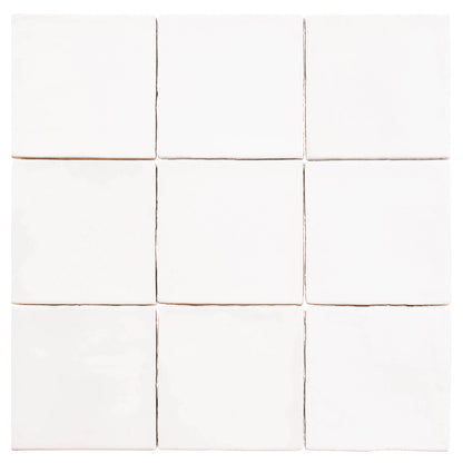 Manacor White 4x4 Ceramic Tile