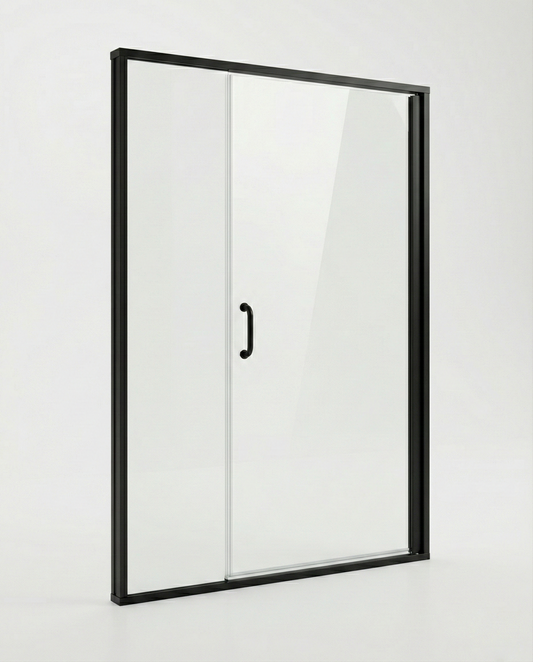 Matte Black Door & Panel 48" x 68-5/8" AquaglideXP
