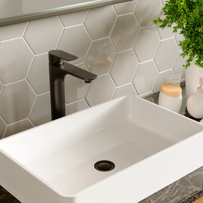 Matte Black Kayes Single Hole Faucet 11-7/8"