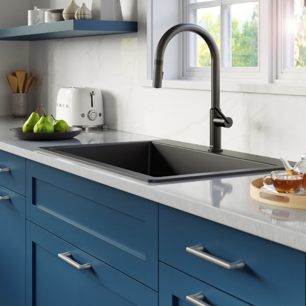 Matte Black Lagrange Faucet 17-1/2"