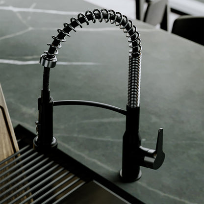 Matte Black/Spot-Free Gunmetal Grey Scottsdale Faucet 18-5/8"