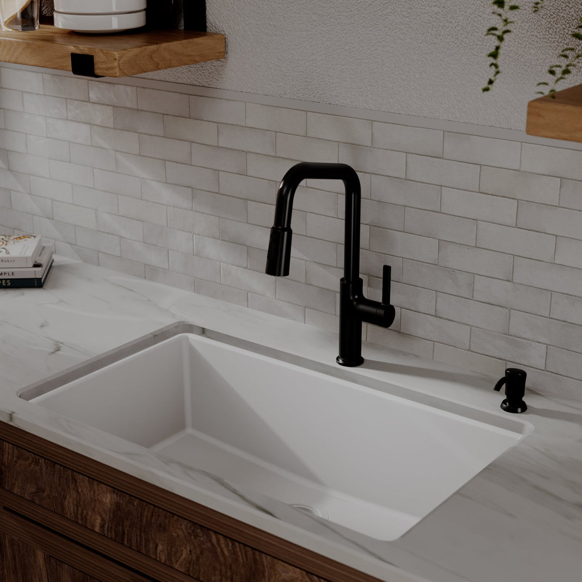 Matte Black Stalbridge Faucet 16-1/4"