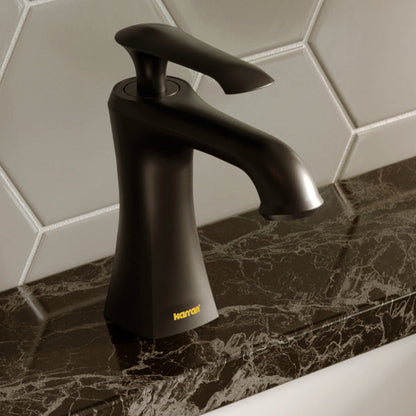 Matte Black Woodburn Single Hole Faucet 6-5/8"