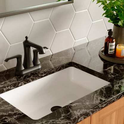 Matte Black Woodburn Two Hole Faucet 6-3/4"