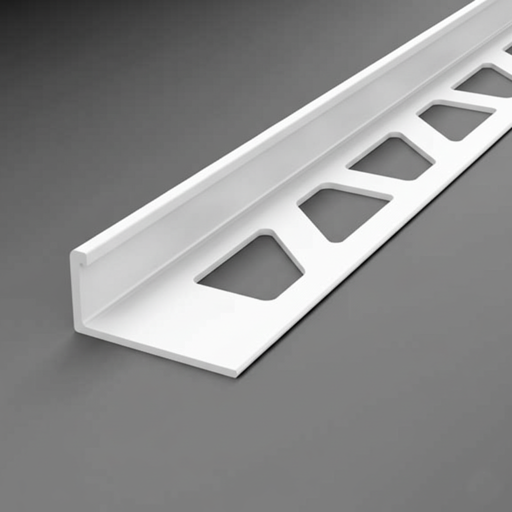 White 2D Edge 3/8"