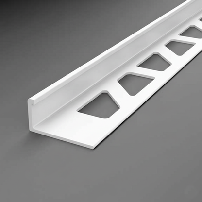 White 2D Edge 3/8"