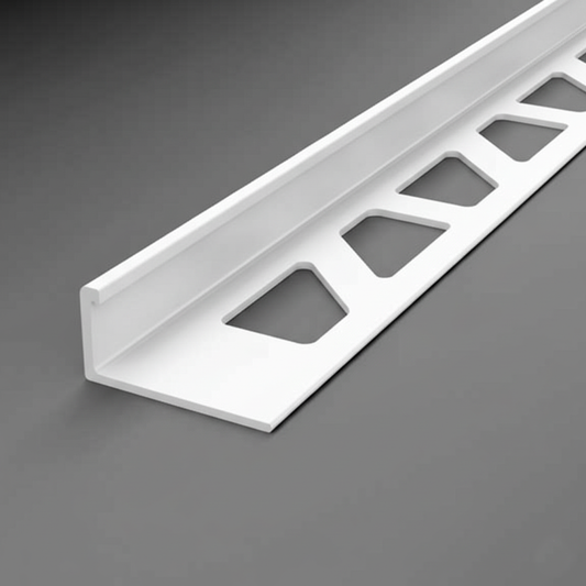 White 2D Edge 1/2"
