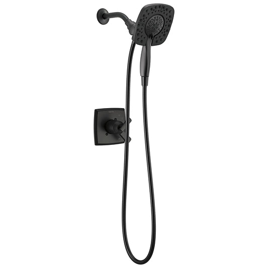 Mixer Valve & Shower Head Black