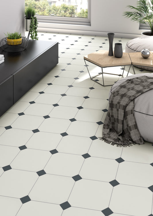 Nacar 8x8 Octogono, Antracita 2x2 Taco