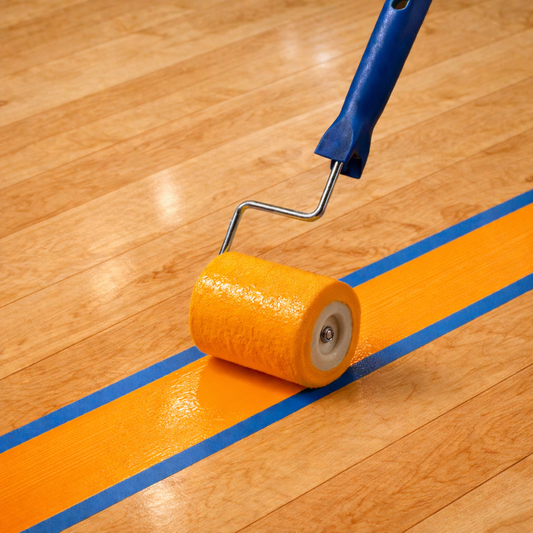 Neon Orange Game Line Paint