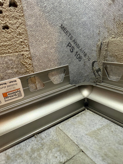 Nickel Thick Trim Inside Corner