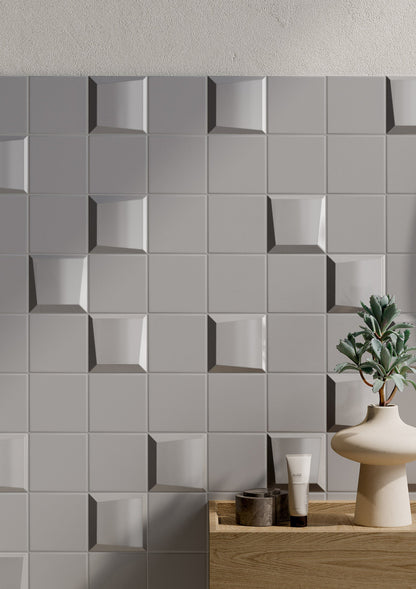Noelle Maevory 4x4 3D Porcelain Tile