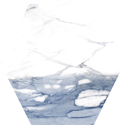 Ocean Hexagon 10x12 Matte