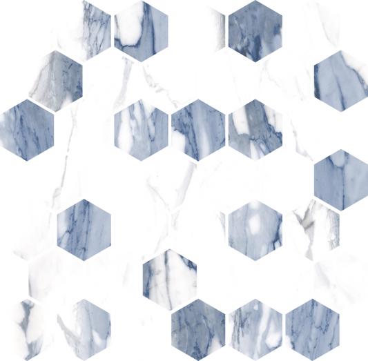 Ocean Hexagon 2x2 Matte