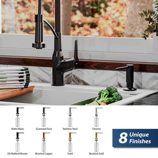 Oil-Rubbed Bronze Soap Dispenser 12-1/4"