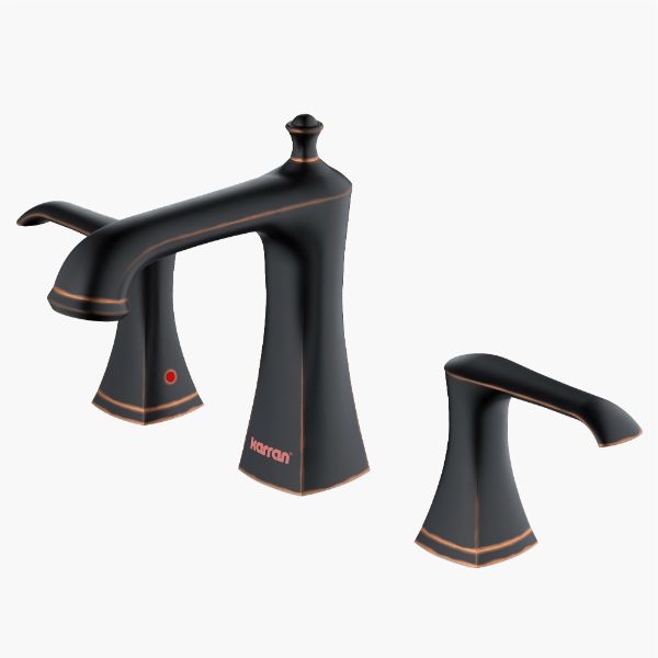 Oil-Rubbed Bronze Woodburn Three Hole Faucet 6-1/4"
