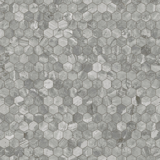Oniciata Grey Hexagon 3x3 Polished