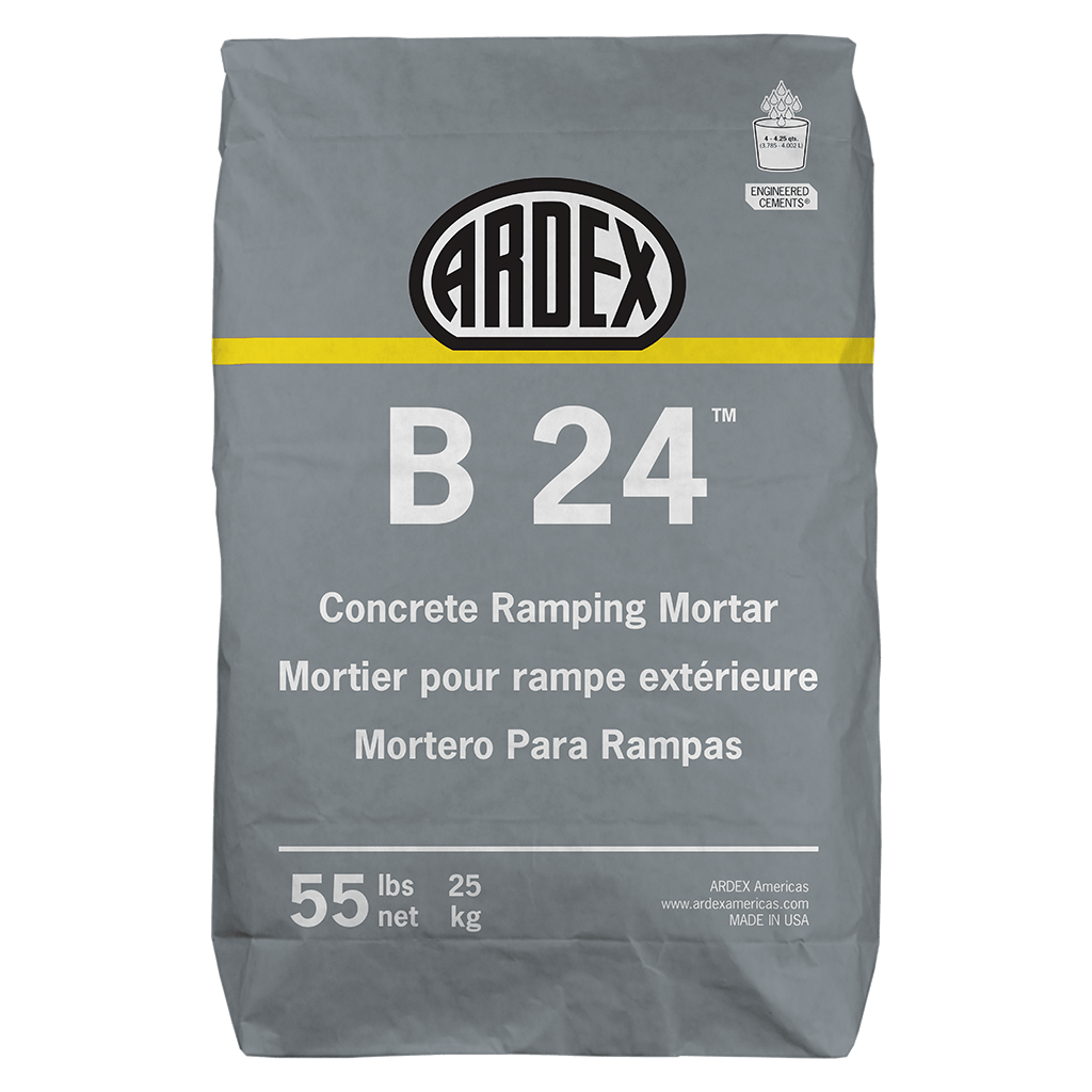 B 24 Concrete Ramping Mortar Trowel-Grade Horizontal Concrete Repair Mortar