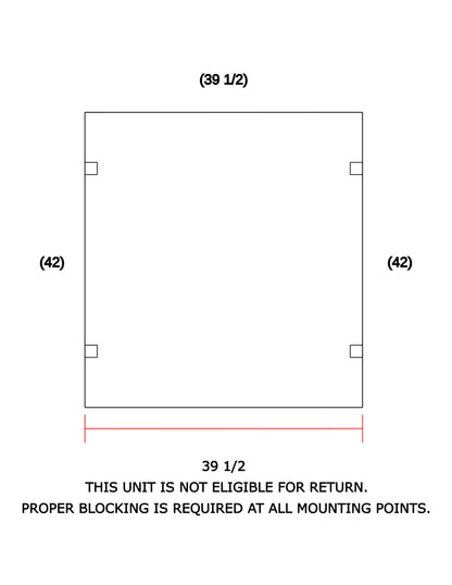 Door and Panel With Notch 57"x90" And Two Panels 39" and 22"