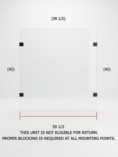 Door and Panel With Notch 57"x90" And Two Panels 39" and 22"
