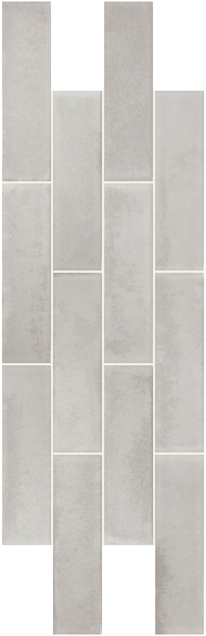 Gray tiles arranged in a grid pattern