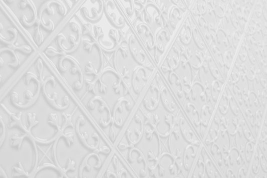 Pure White Embossed 6X6 Glossy