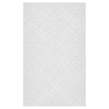 Pure White Embossed 6X6 Glossy