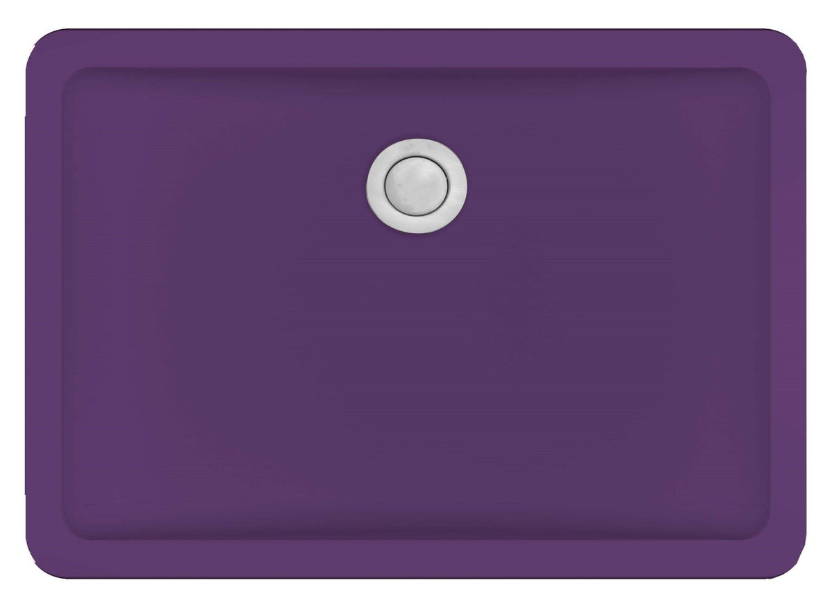 Purple Vanity Bowl Seamless Undermount Sink 20"