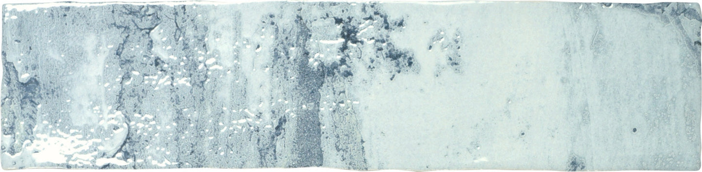 Rain Drops Teal Sky 3x12 Ceramic Tile