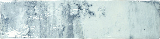Rain Drops Teal Sky 3x12 Ceramic Tile