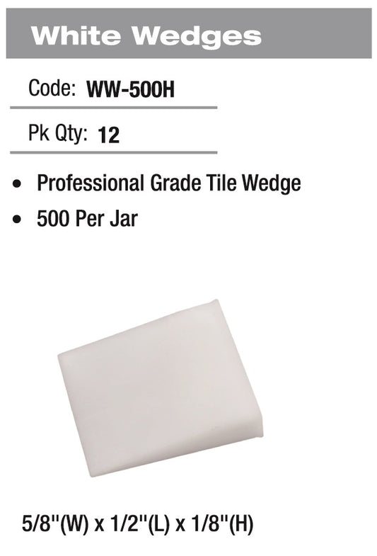 Regular White Wedges, 500 Pcs