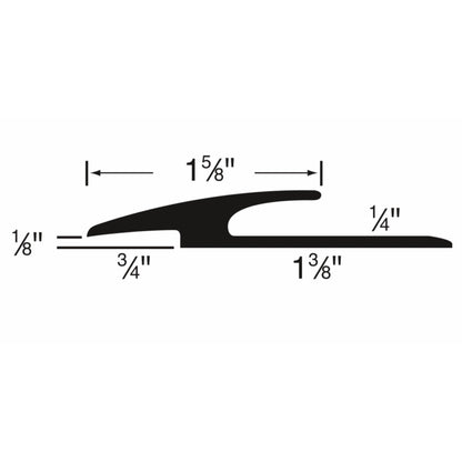 Resilient Carpet Joiner 1/8"