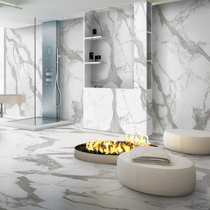 Smooth Operator Arabescato 48x110 Porcelain Slab