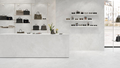 Smooth Operator Snow Slate 48x110 Porcelain Slab