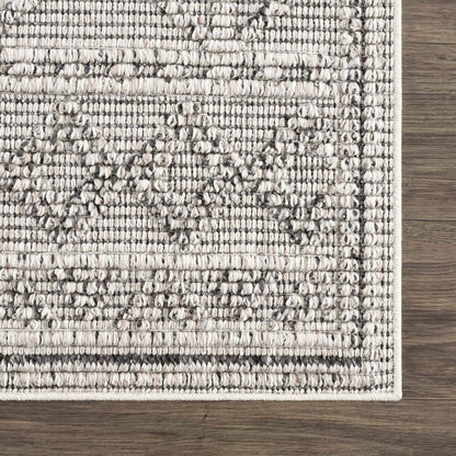 Diah Bone Textured Trellis Rug - Limited Edition