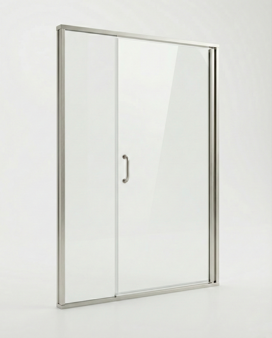 Satin Nickel Door & Panel 48" x 68-5/8" AquaglideXP