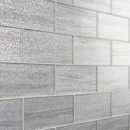 Pattern of gray tiles with a textured surface