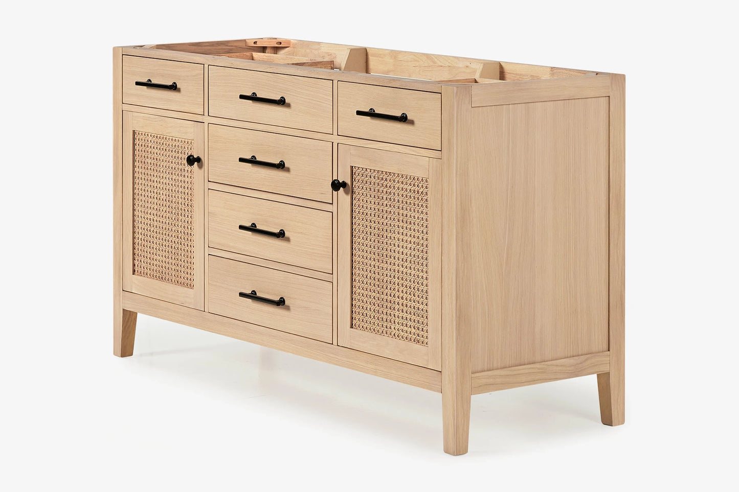 Single Sink White Oak 60" Vanity