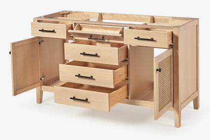 Single Sink White Oak 60" Vanity