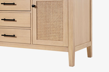 Single Sink White Oak 60" Vanity