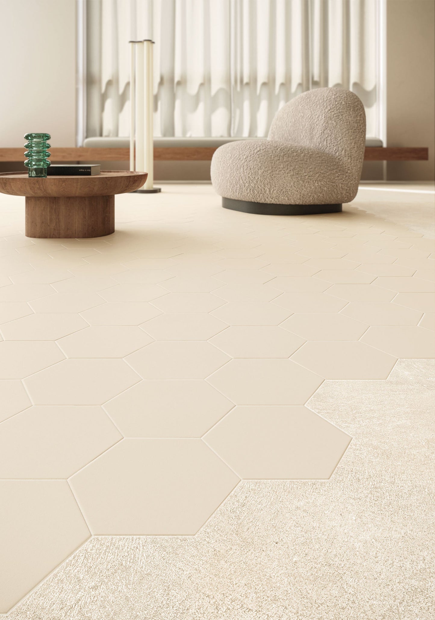 Skin Ibex 8x7 Hexagon Porcelain Tile