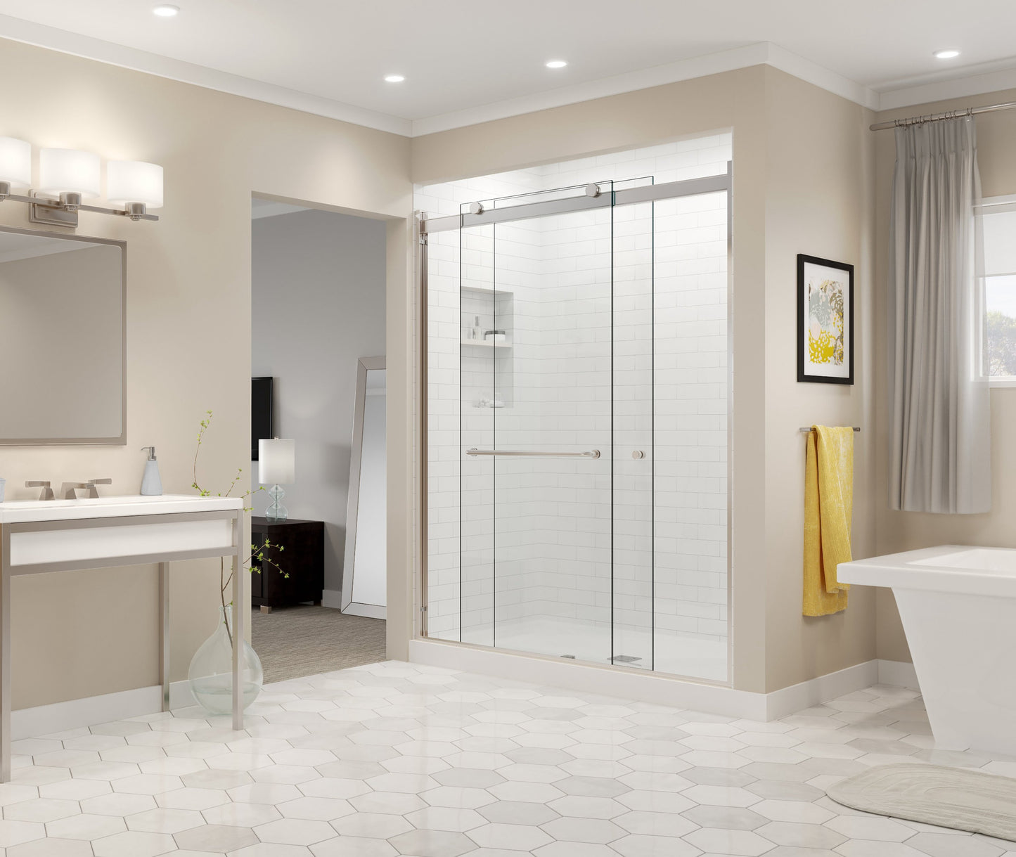 Slider 56" - 60" Bushed Nickel