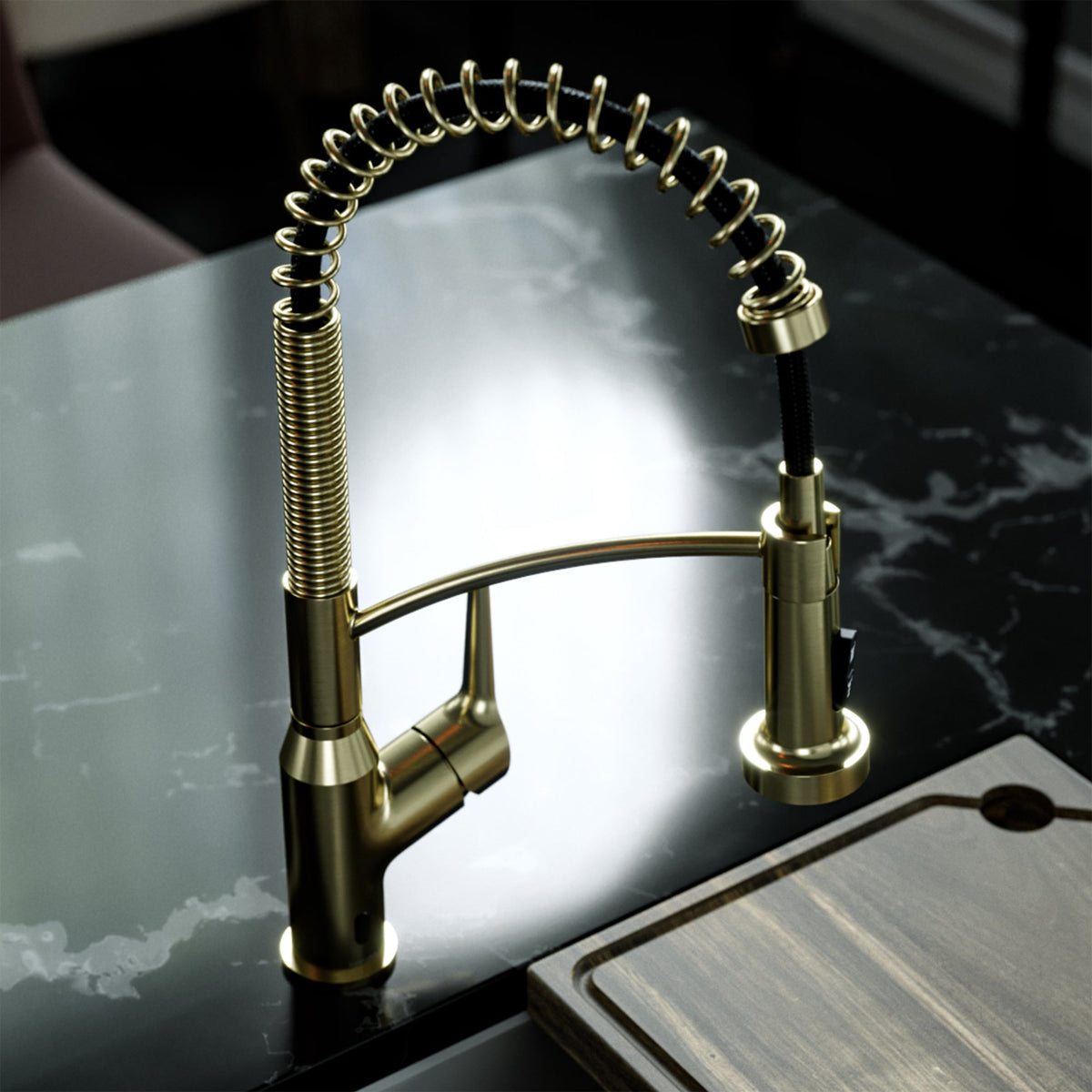 Spot-Free Brushed Gold Scottsdale Sensor Faucet 18-5/8"