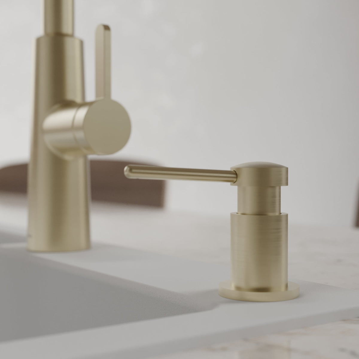 Spot-Free Champagne Bronze Soap Dispenser 11-3/4"
