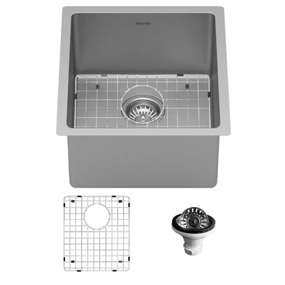 Stainless Steel Bar/Prep Bowl Undermount Sink 16-1/2"